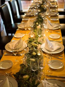 osteria party table setting photo